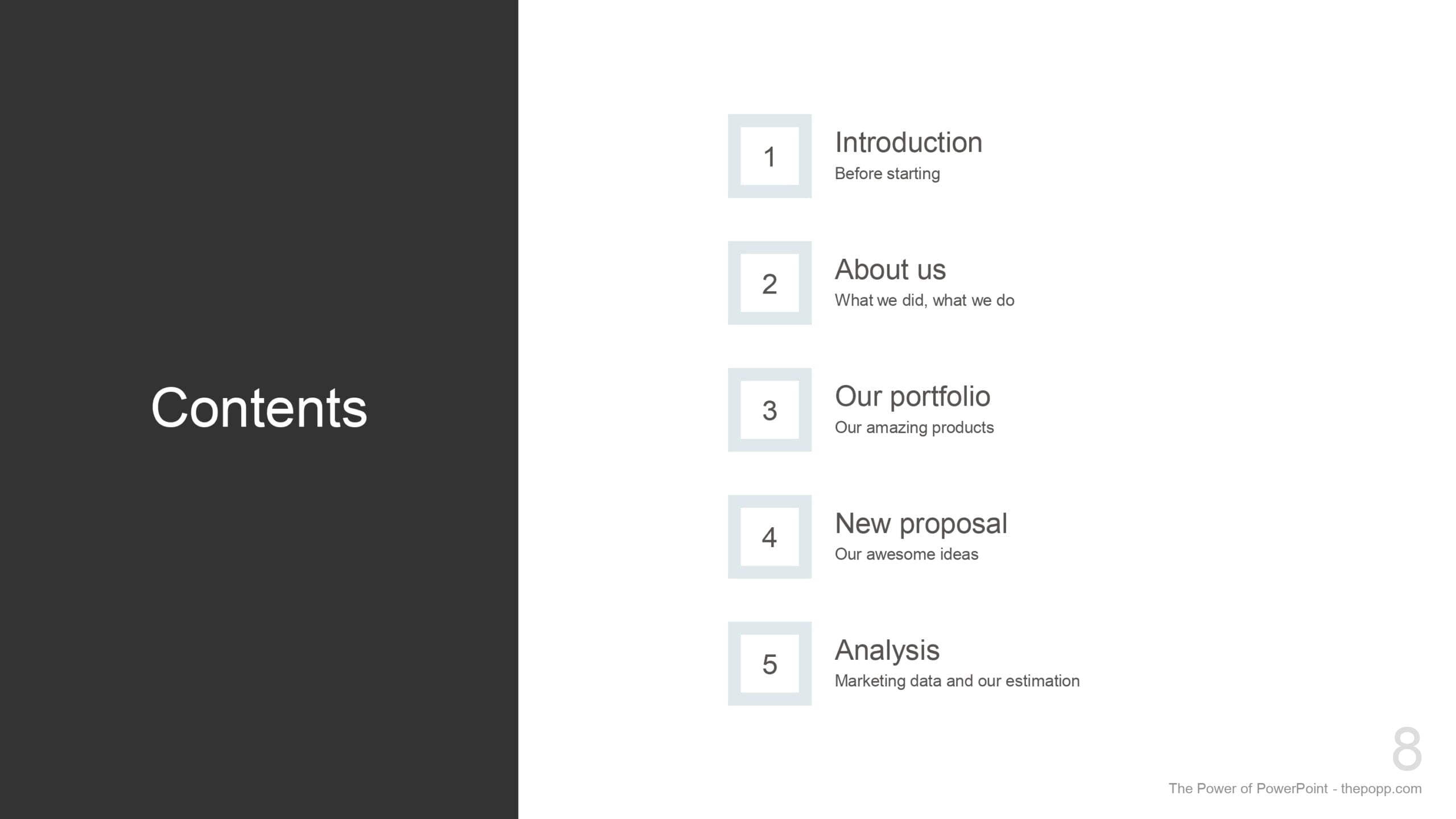 Polaris Plantilla animada para PowerPoint