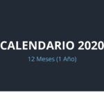 Calendario 2020 en PowerPoint