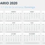Calendario 2020 en PowerPoint