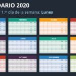 Calendario 2020 en PowerPoint