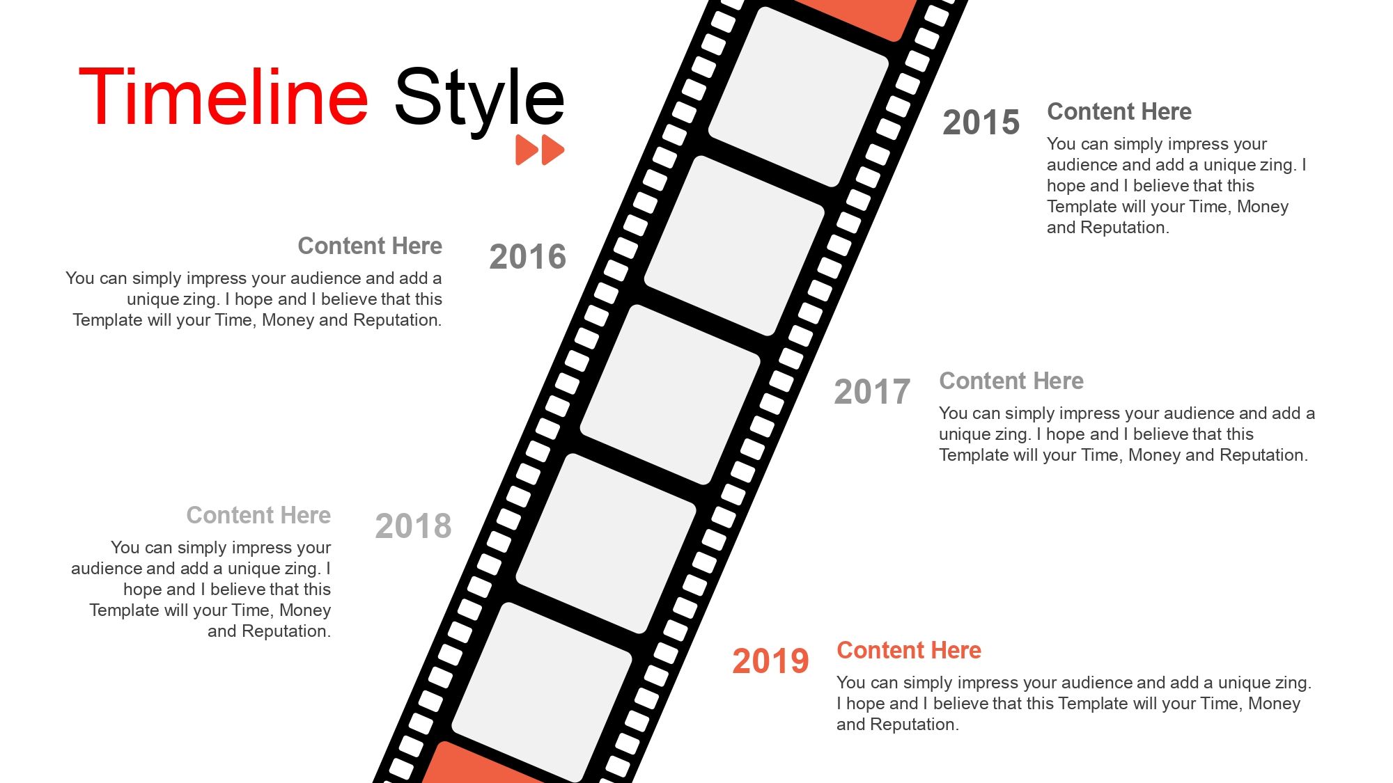 Proyector de Películas Plantilla PowerPoint