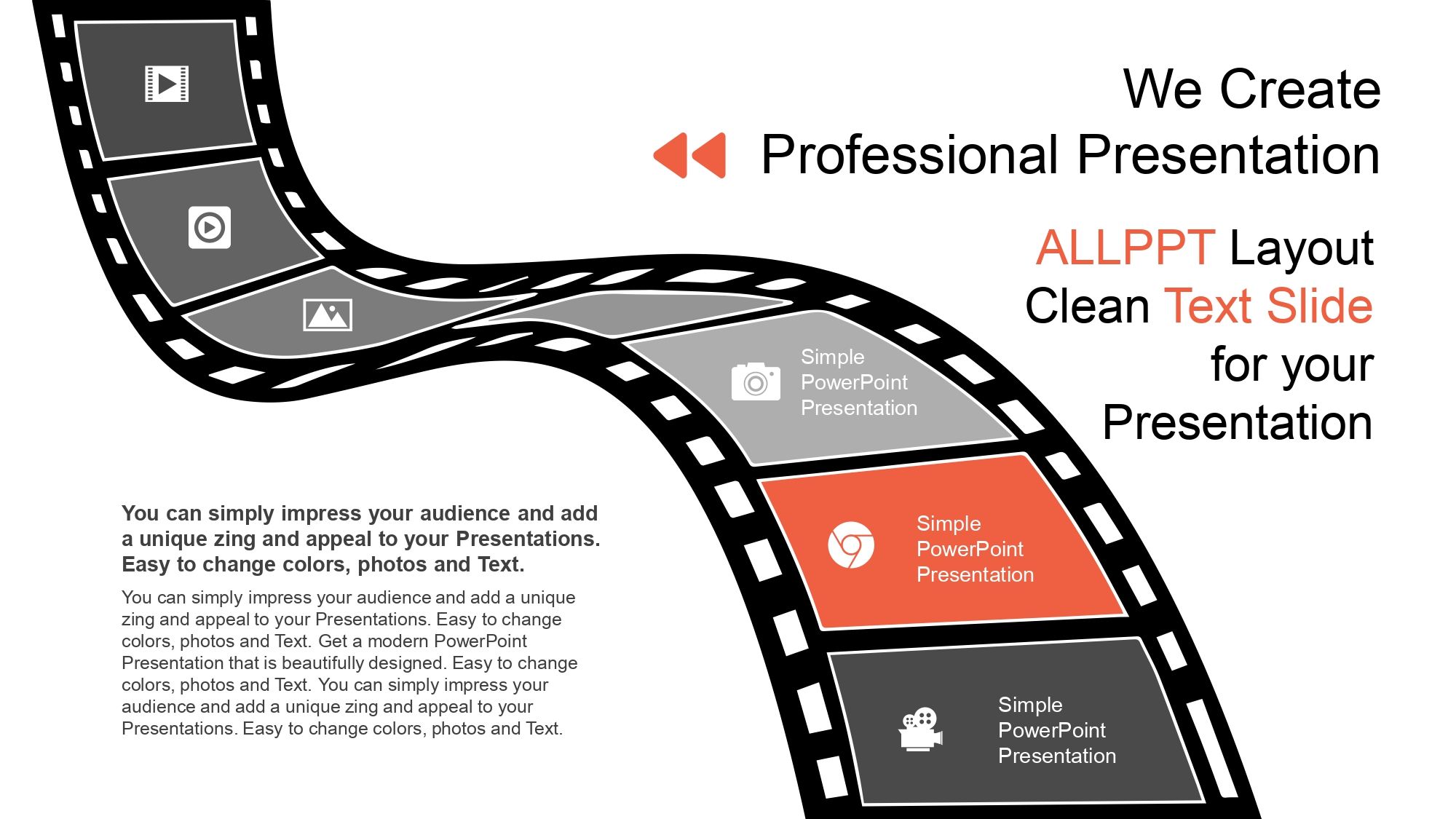 Proyector de Películas Plantilla PowerPoint