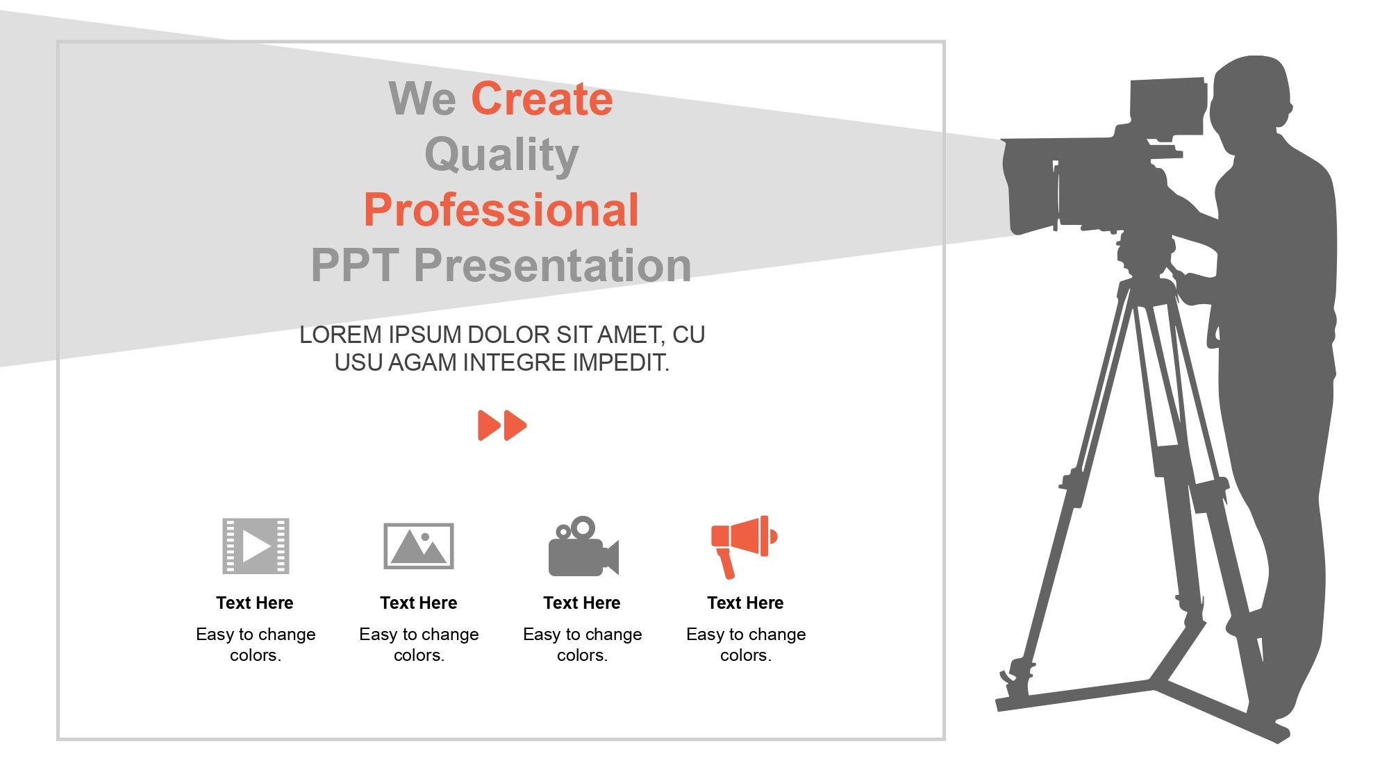 Proyector de Películas Plantilla PowerPoint