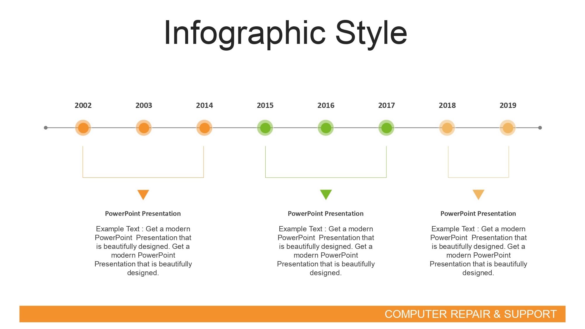 Reparación de Computadoras Plantilla PowerPoint