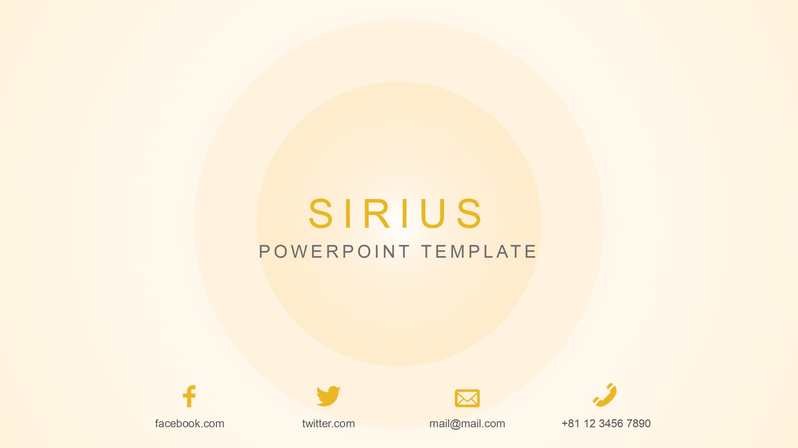 Sirius Plantilla animada para PowerPoint