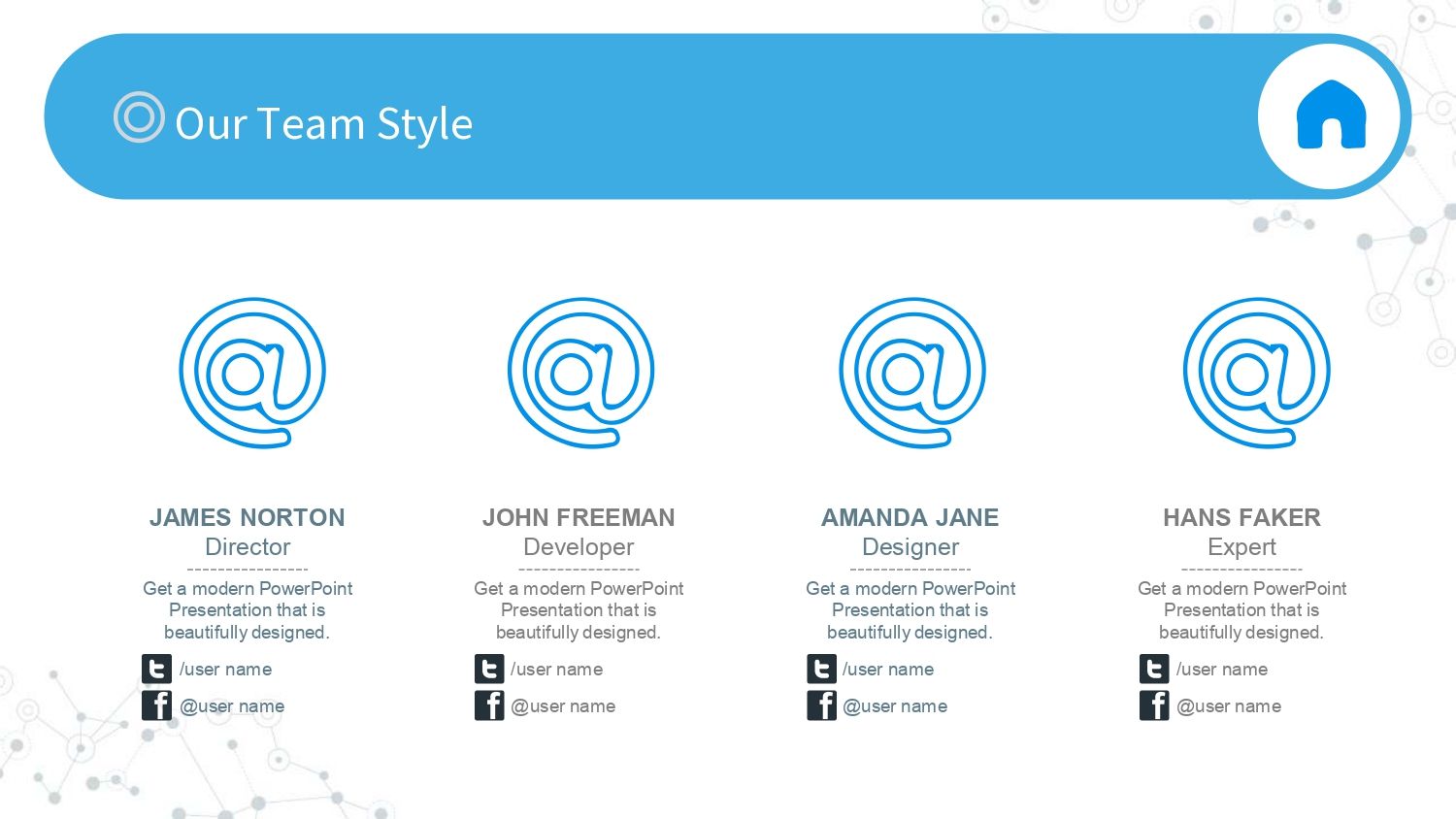 Social Network Plantilla PowerPoint