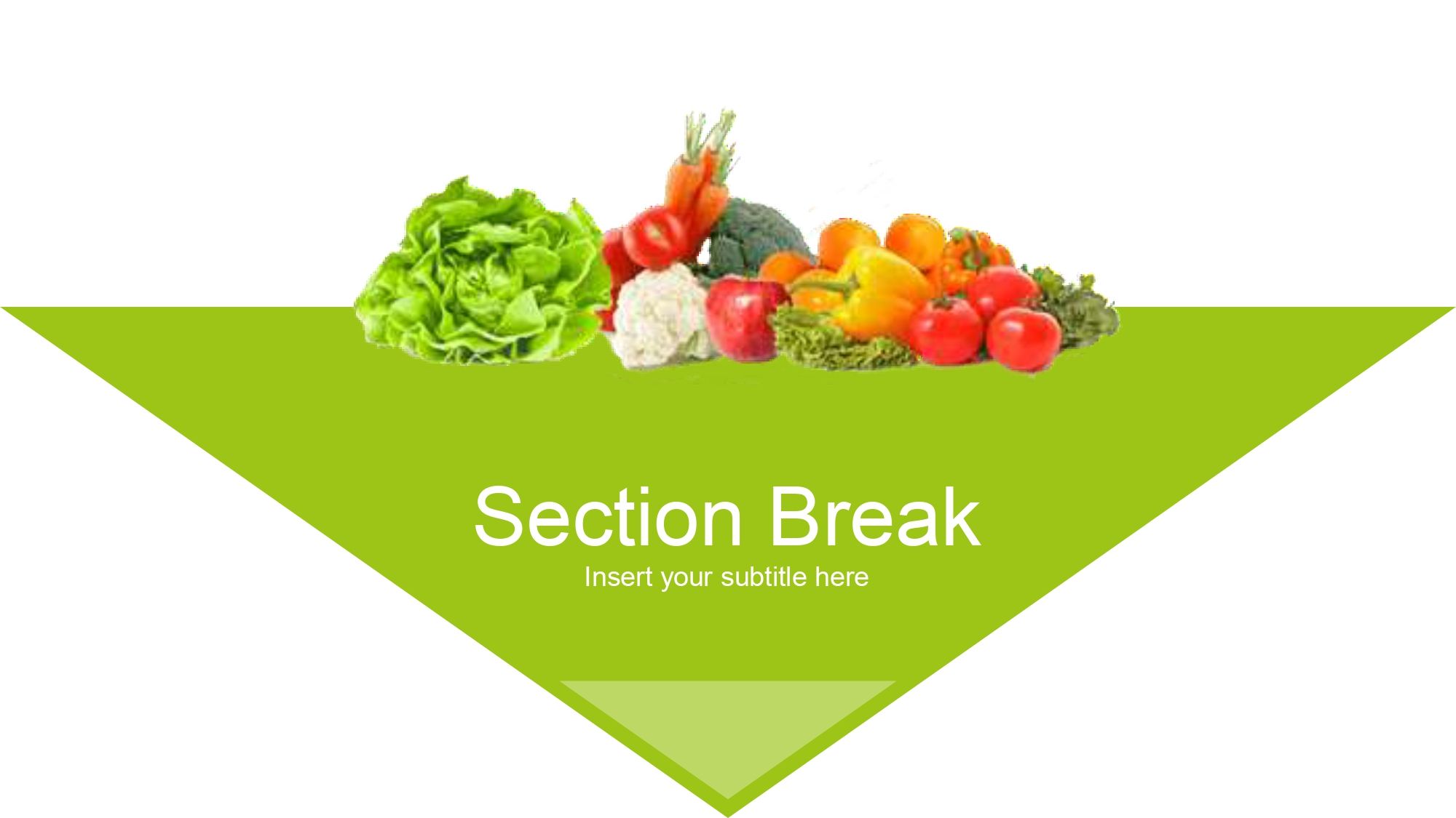 Vegetariano Plantilla PowerPoint