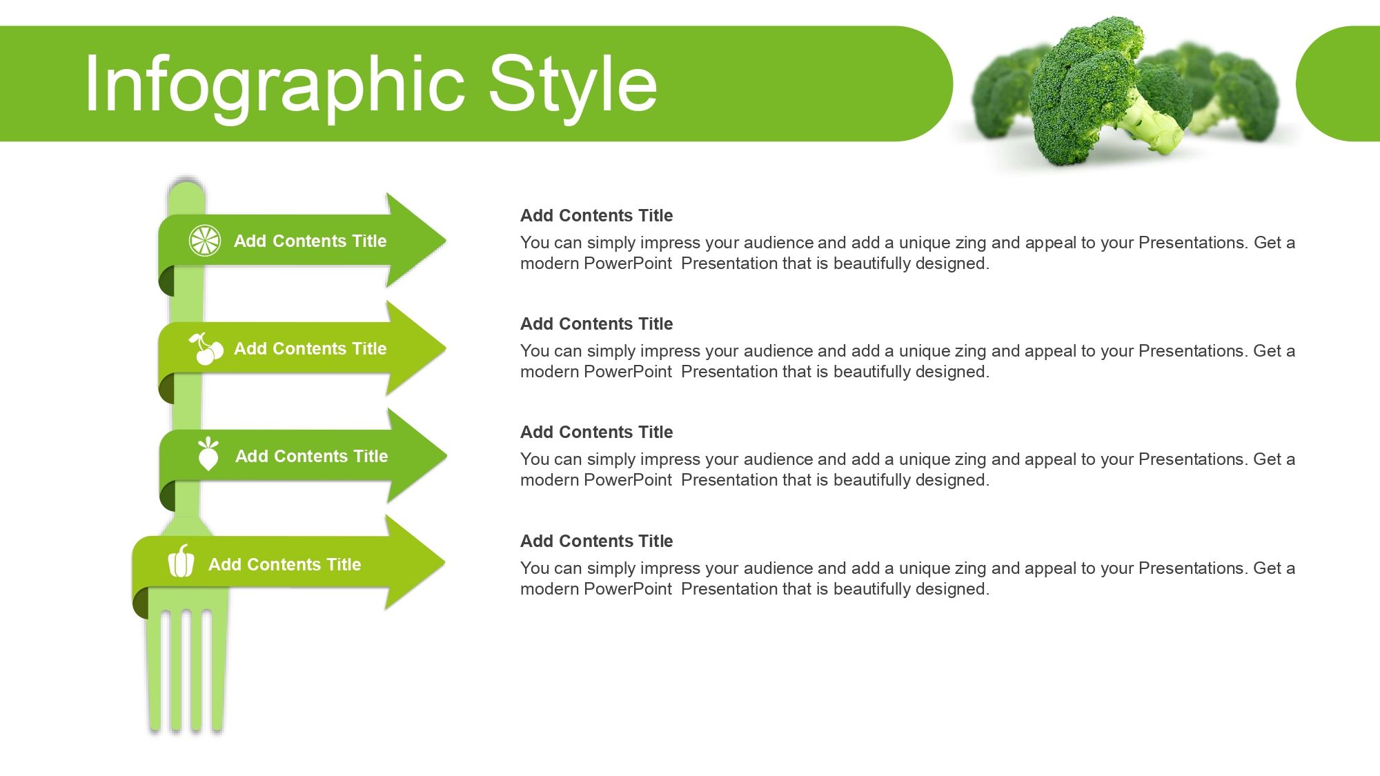 Vegetariano Plantilla PowerPoint