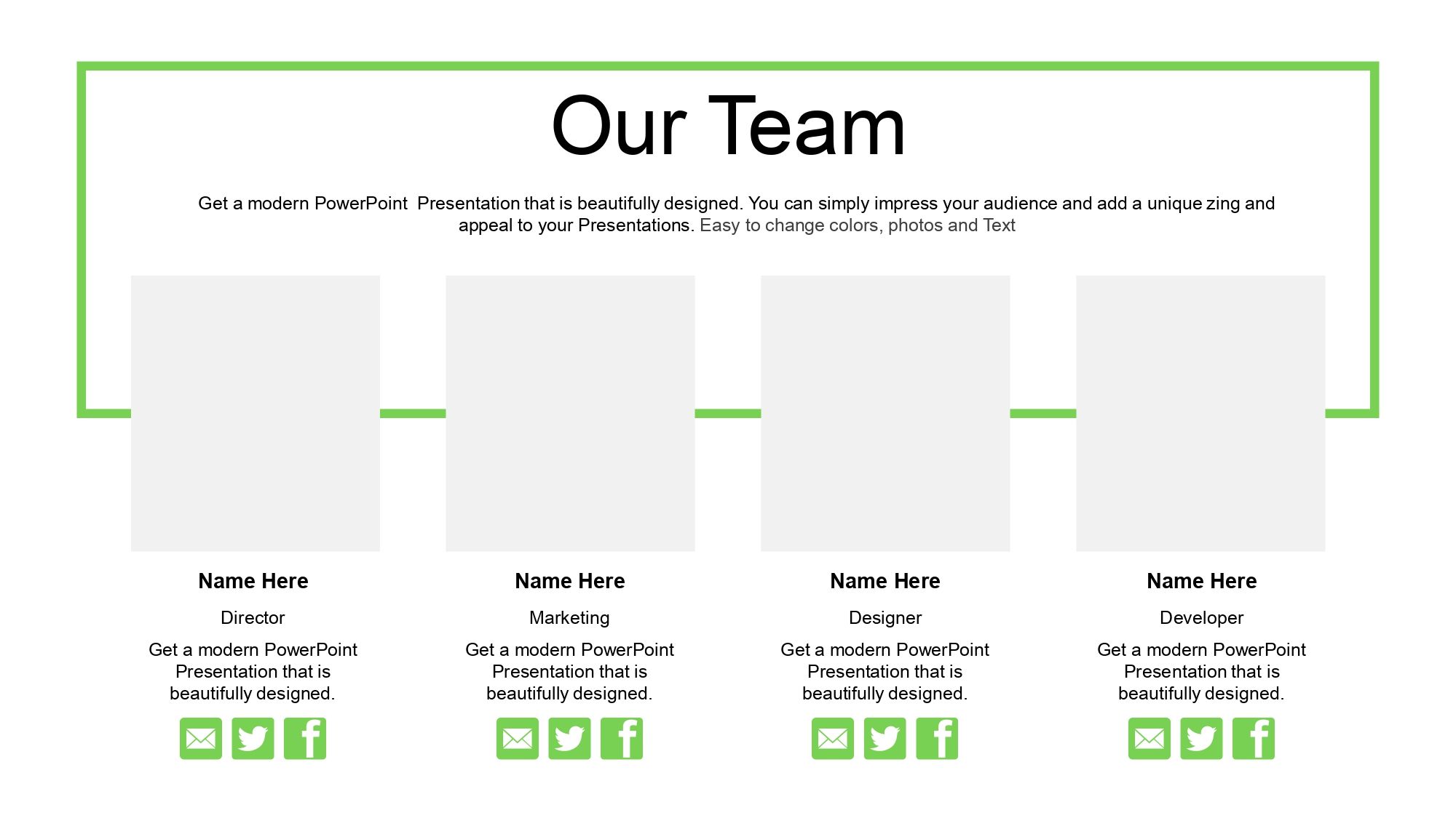 Verde Moderna Plantilla PowerPoint