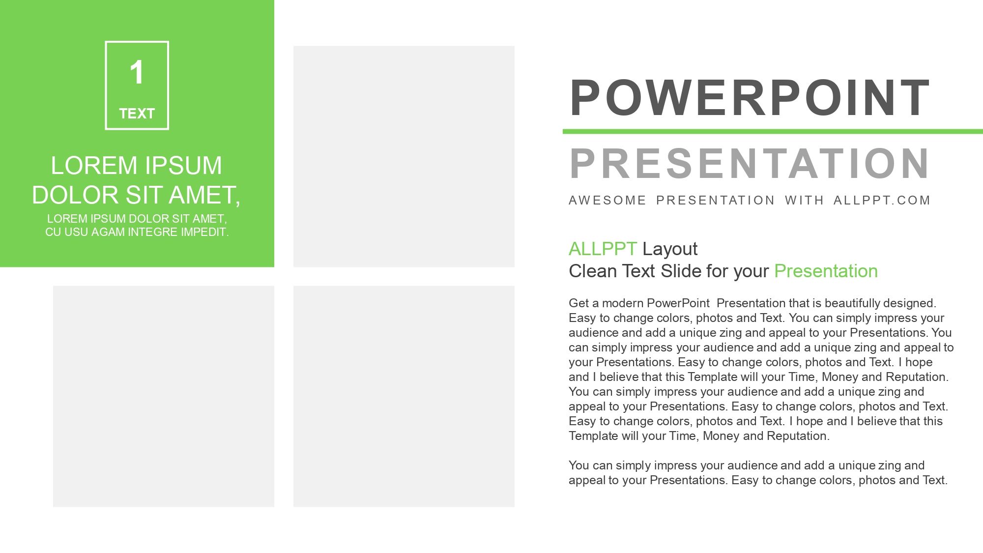 Verde Moderna Plantilla PowerPoint