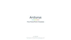 Arcturus Plantilla animada para PowerPoint