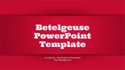 Betelgeuse Plantilla animada para PowerPoint