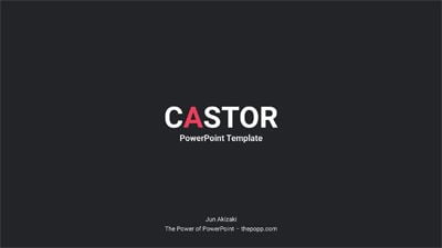 Castor Plantilla animada para PowerPoint