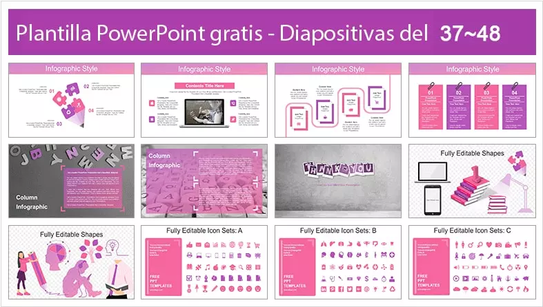 ABC del Alfabeto Plantilla PowerPoint