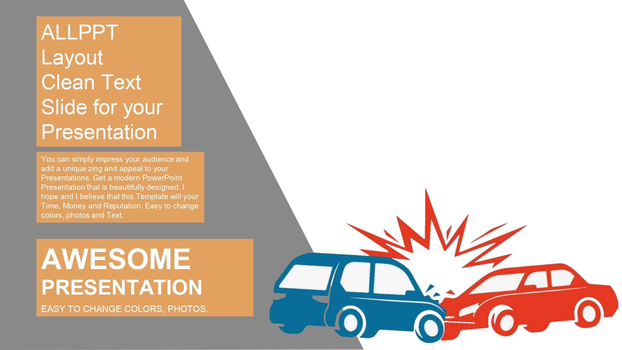 Accidentes de Transito Plantilla PowerPoint
