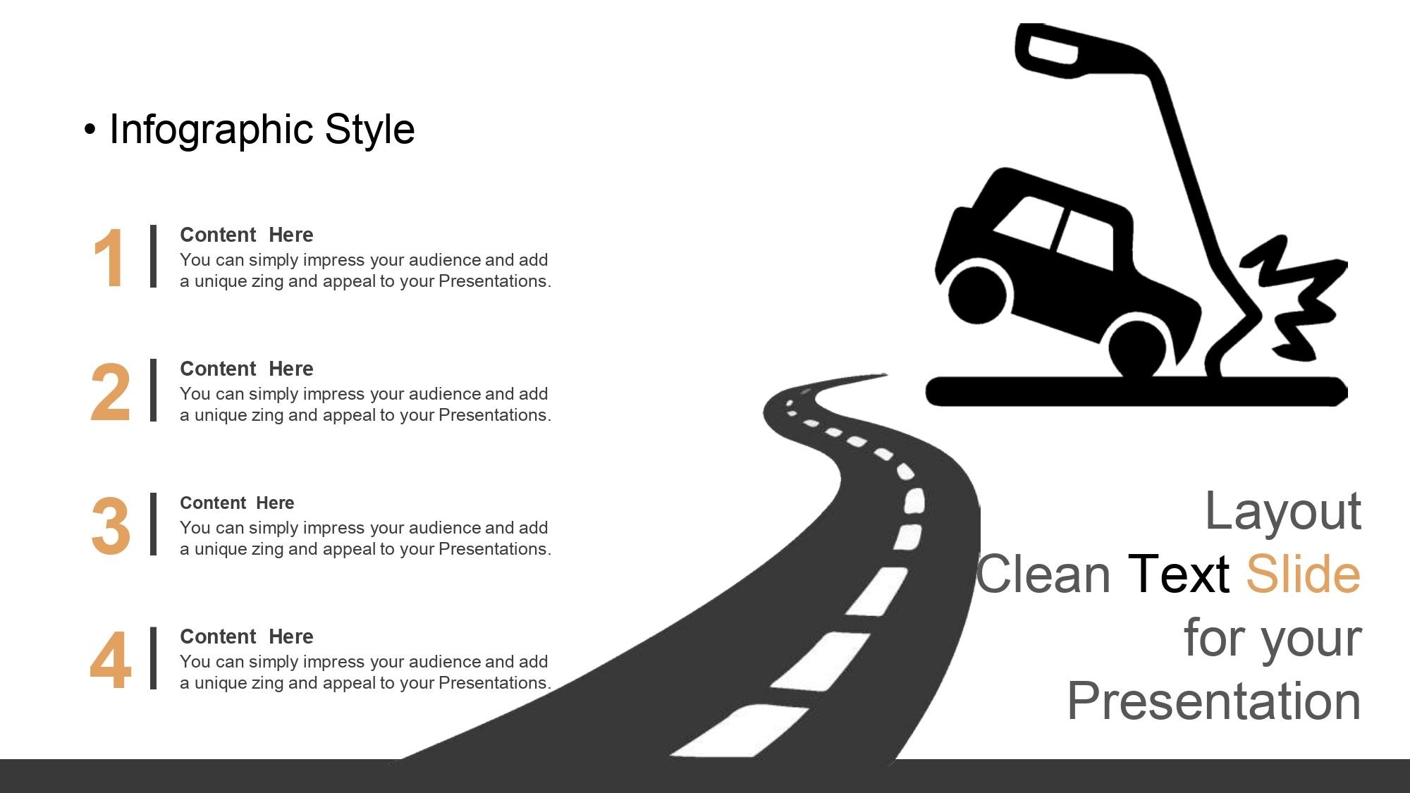 Accidentes de Transito Plantilla PowerPoint