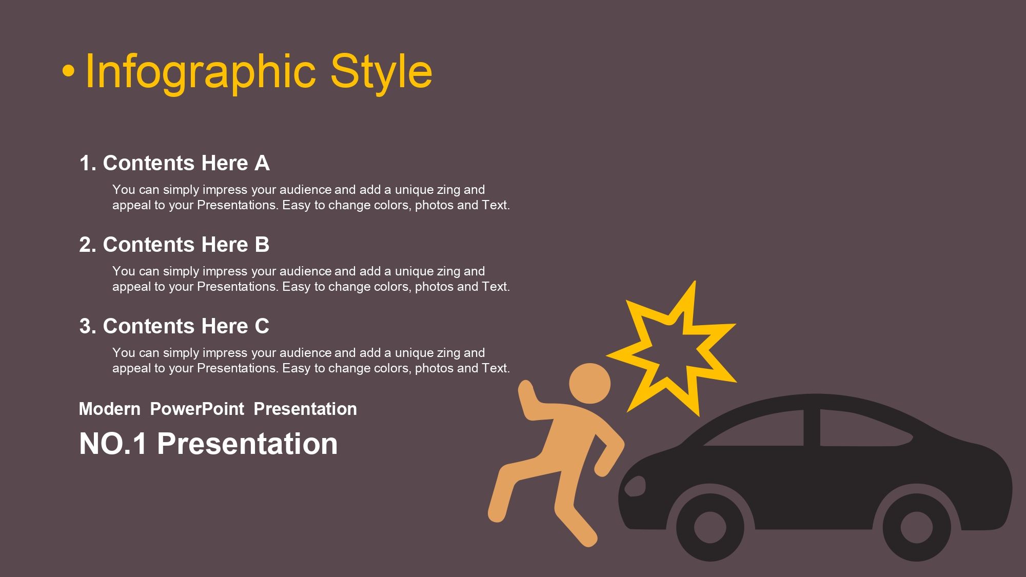 Accidentes de Transito Plantilla PowerPoint