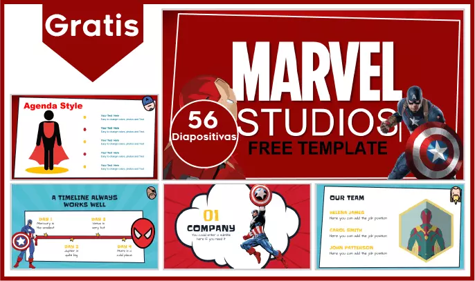 Marvel Studios Plantilla PowerPoint