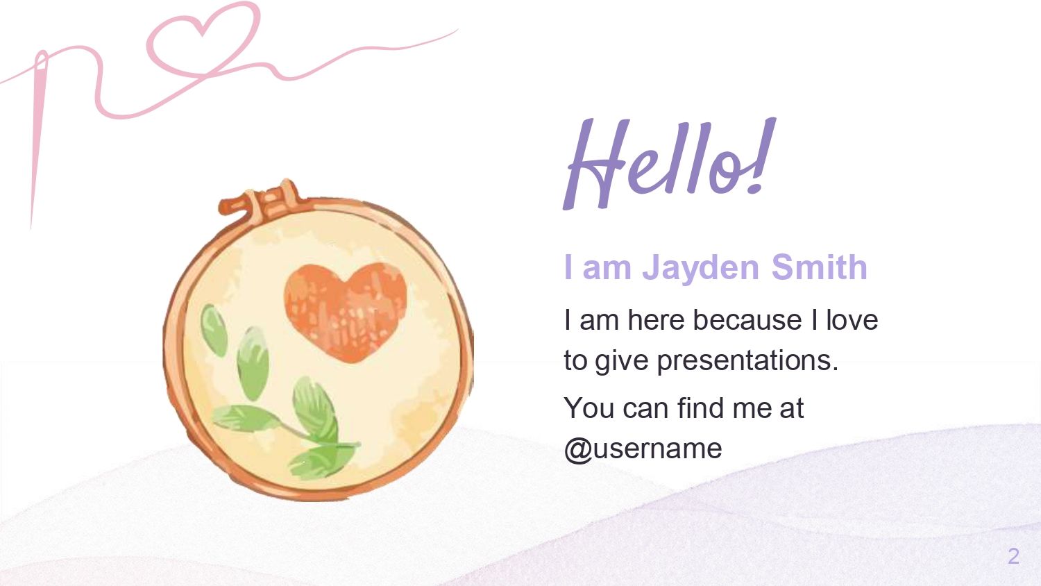 Bordados Plantilla PowerPoint