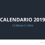 Calendario 2019 en PowerPoint