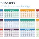 Calendario 2019 en PowerPoint