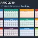 Calendario 2019 en PowerPoint