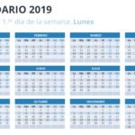 Calendario 2019 en PowerPoint