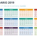 Calendario 2019 en PowerPoint