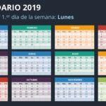Calendario 2019 en PowerPoint