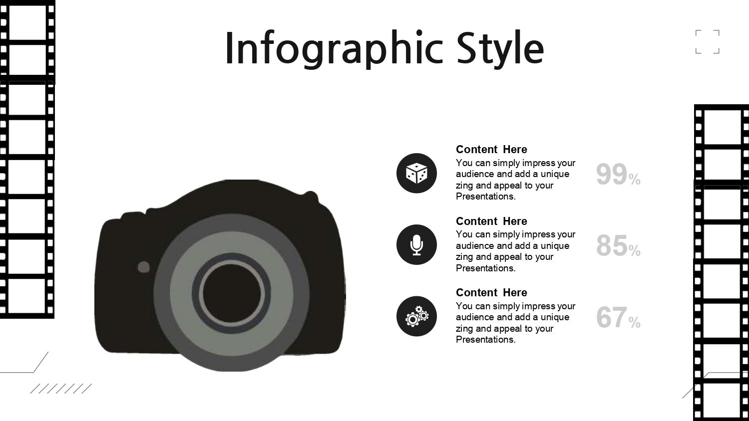 Cámaras Fotográficas Plantilla PowerPoint