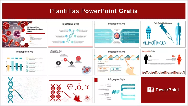 Células Plantilla PowerPoint