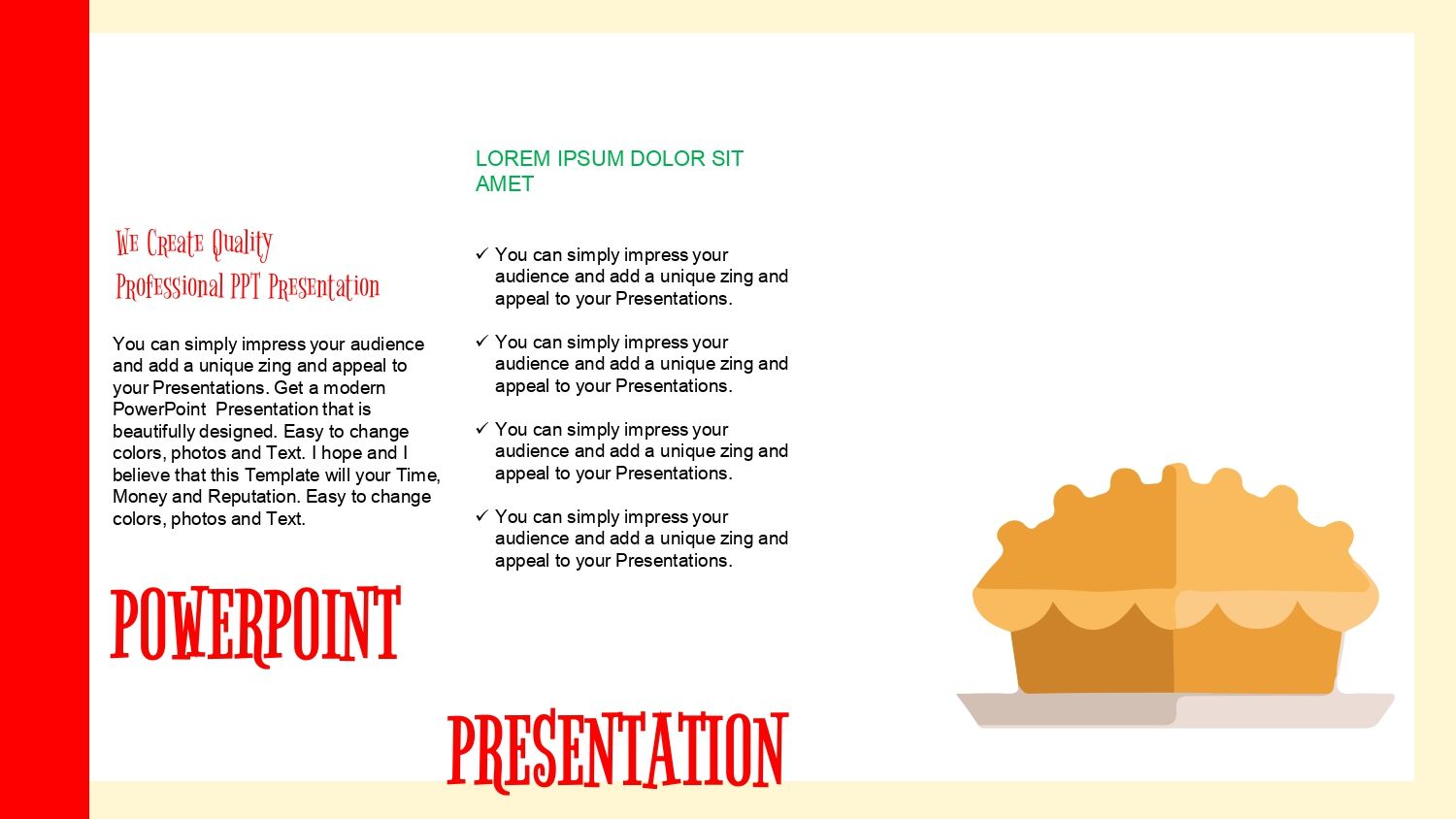 Cena Navideña Plantilla PowerPoint