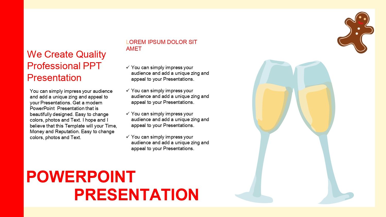 Cena Navideña Plantilla PowerPoint