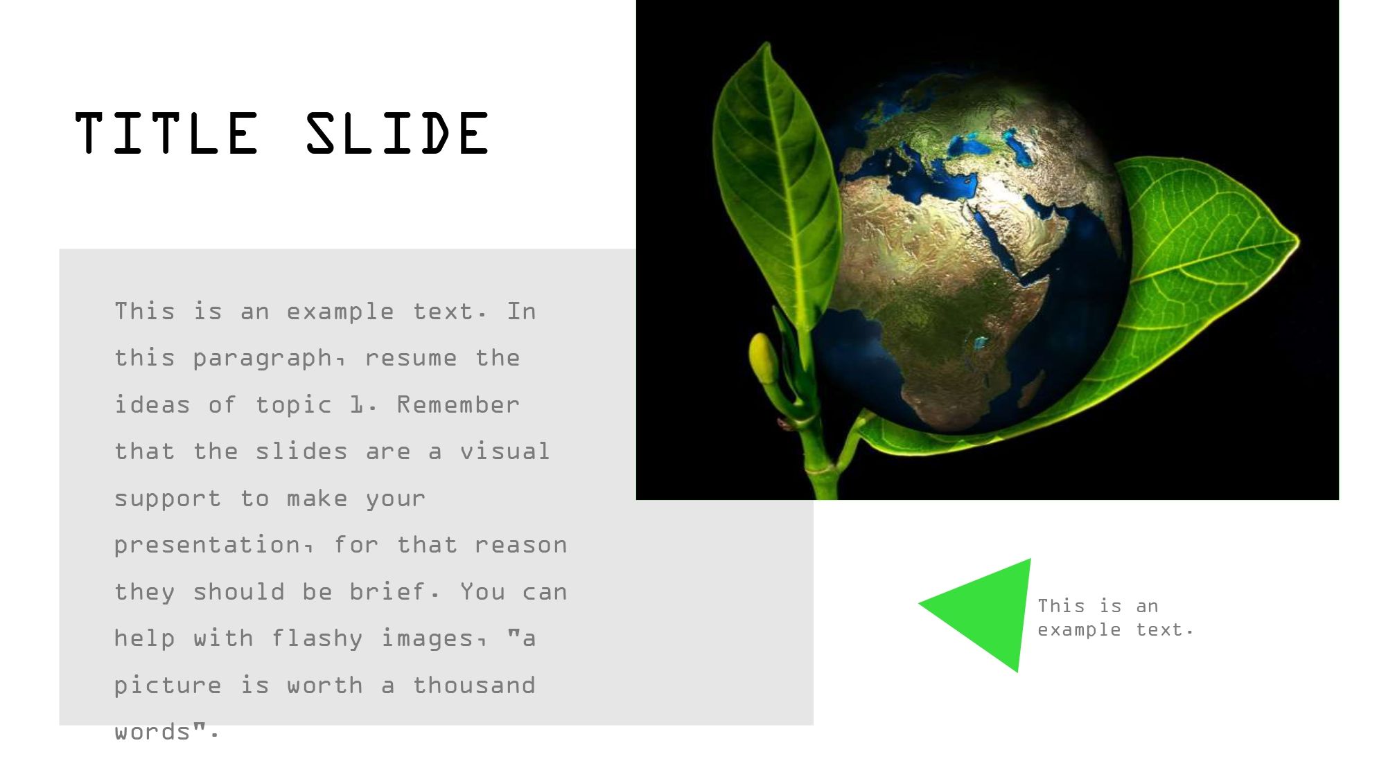 Cuidado del Medio Ambiente Plantilla PowerPoint