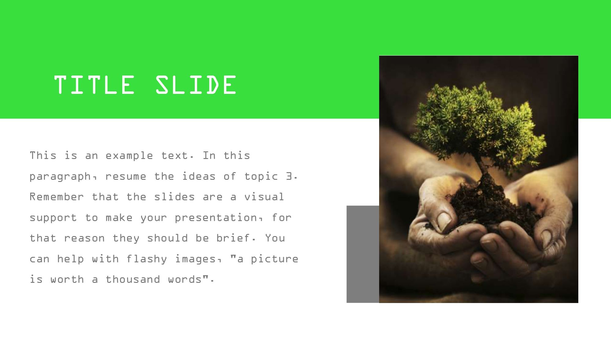 Cuidado del Medio Ambiente Plantilla PowerPoint
