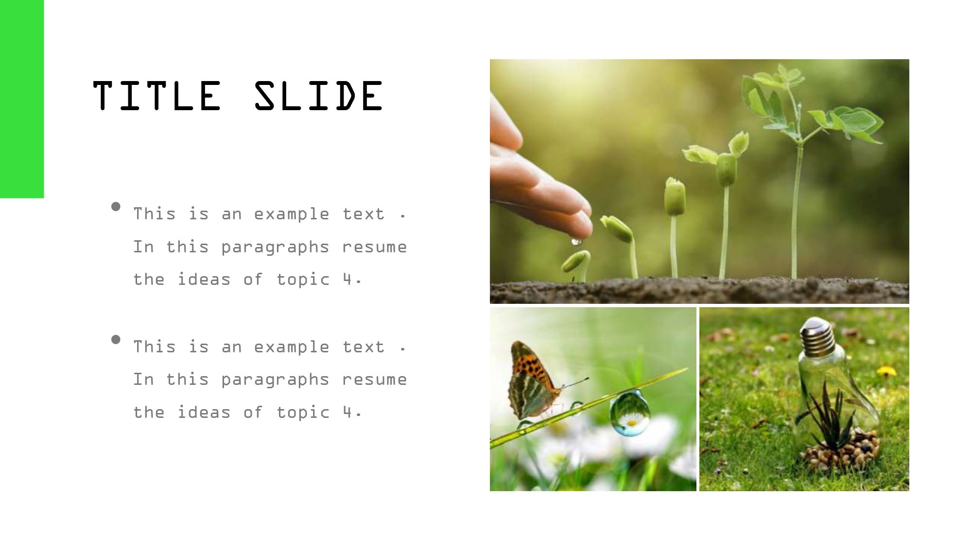 Cuidado del Medio Ambiente Plantilla PowerPoint