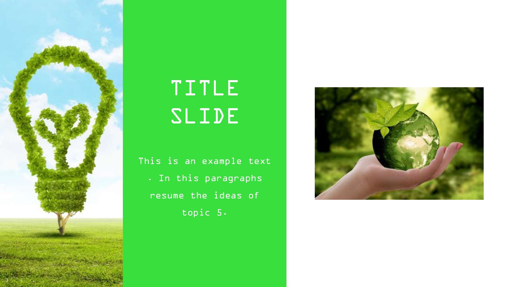Cuidado del Medio Ambiente Plantilla PowerPoint