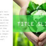 Cuidado del Medio Ambiente Plantilla PowerPoint