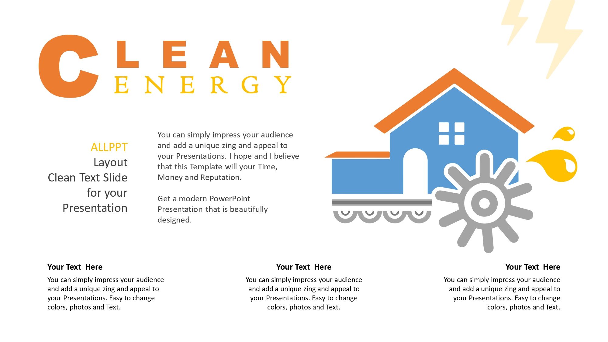Cuidado del Medio Ambiente Plantilla PowerPoint