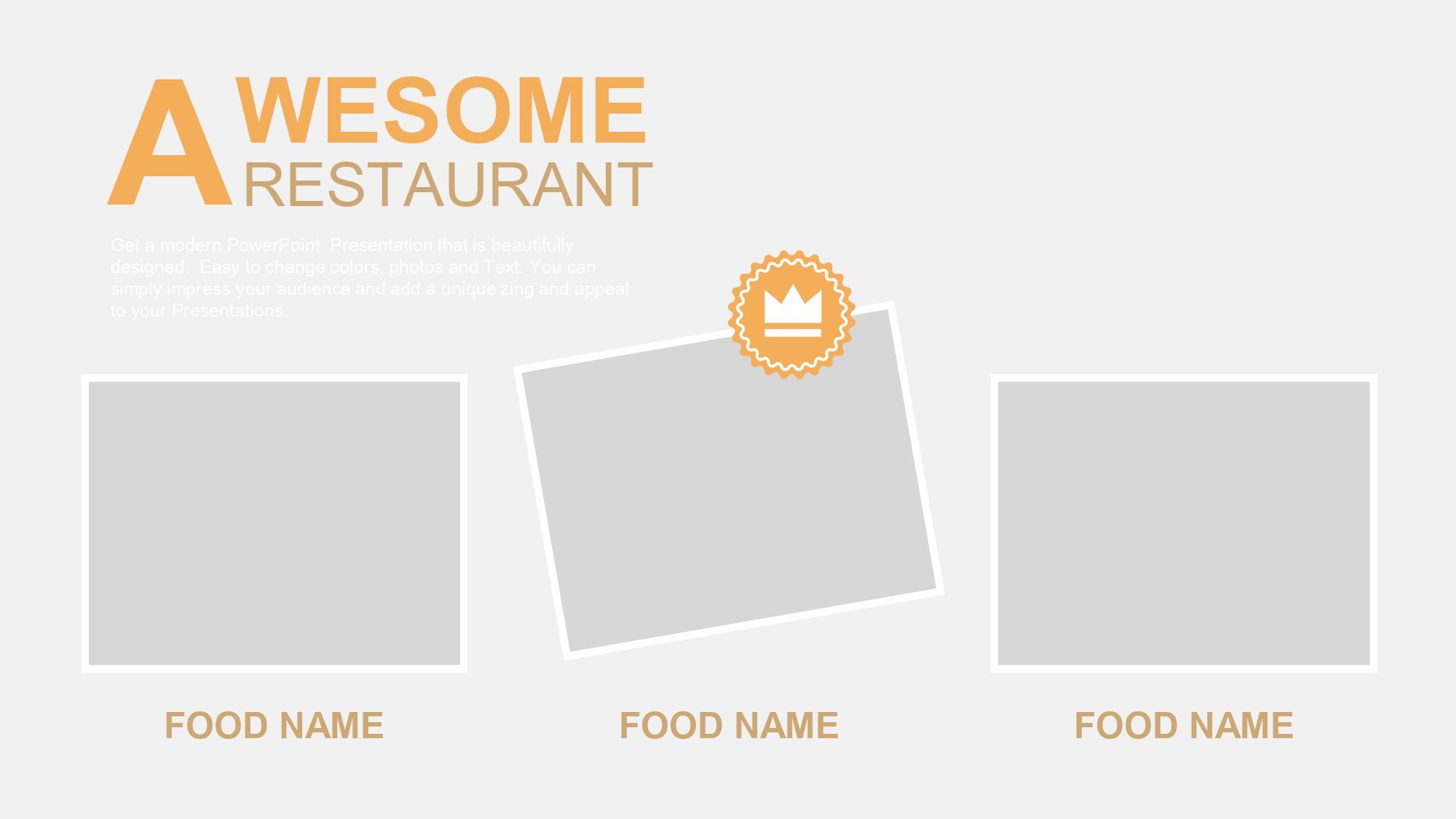 Gastronomía Plantilla PowerPoint