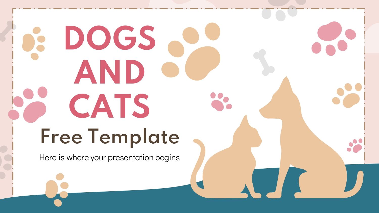 Gatos y Perros Plantilla PowerPoint