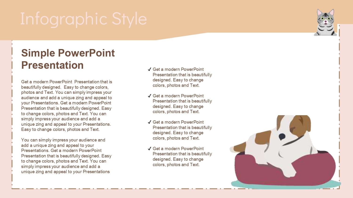 Gatos y Perros Plantilla PowerPoint