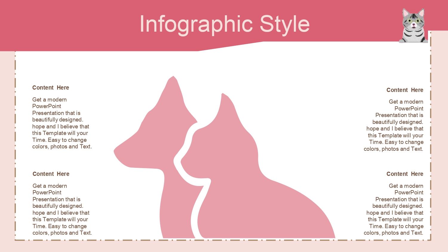 Gatos y Perros Plantilla PowerPoint