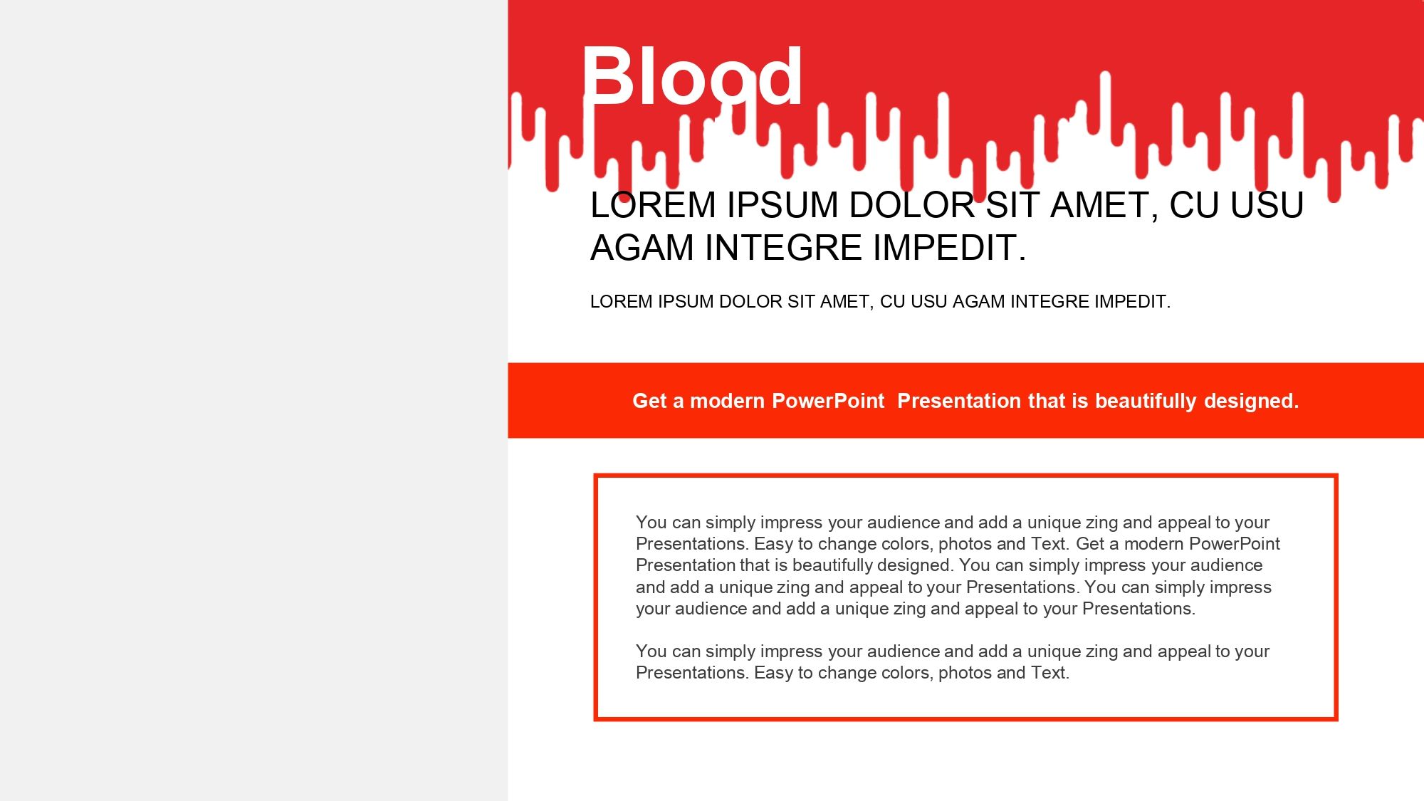 Hemorragia Plantilla PowerPoint