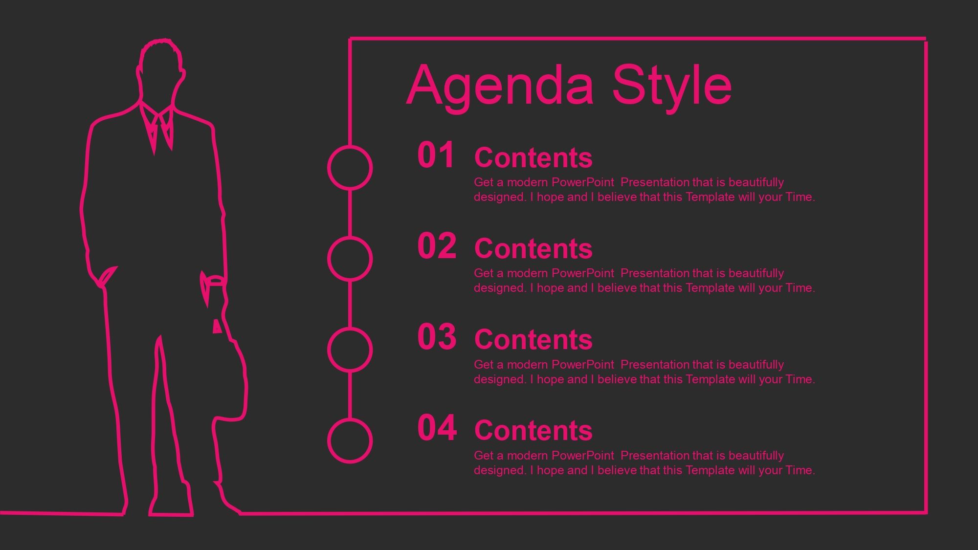 Hombre moderno Plantilla PowerPoint