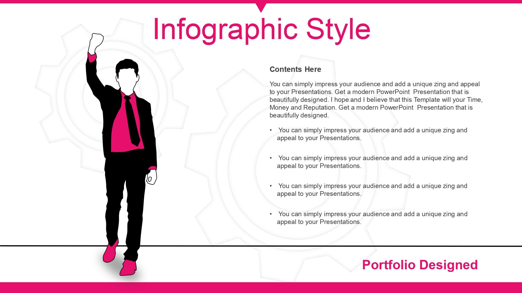 Hombre moderno Plantilla PowerPoint