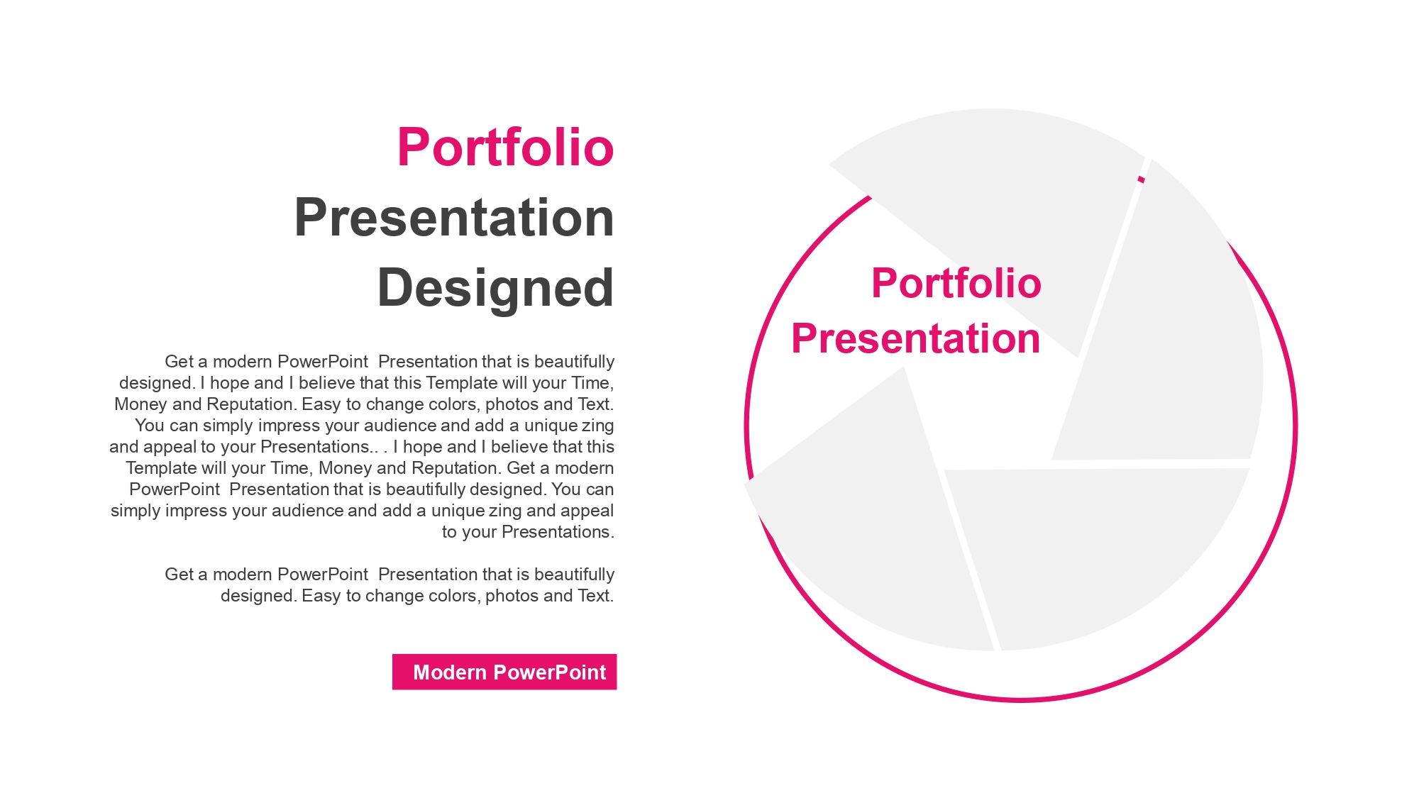 Hombre moderno Plantilla PowerPoint