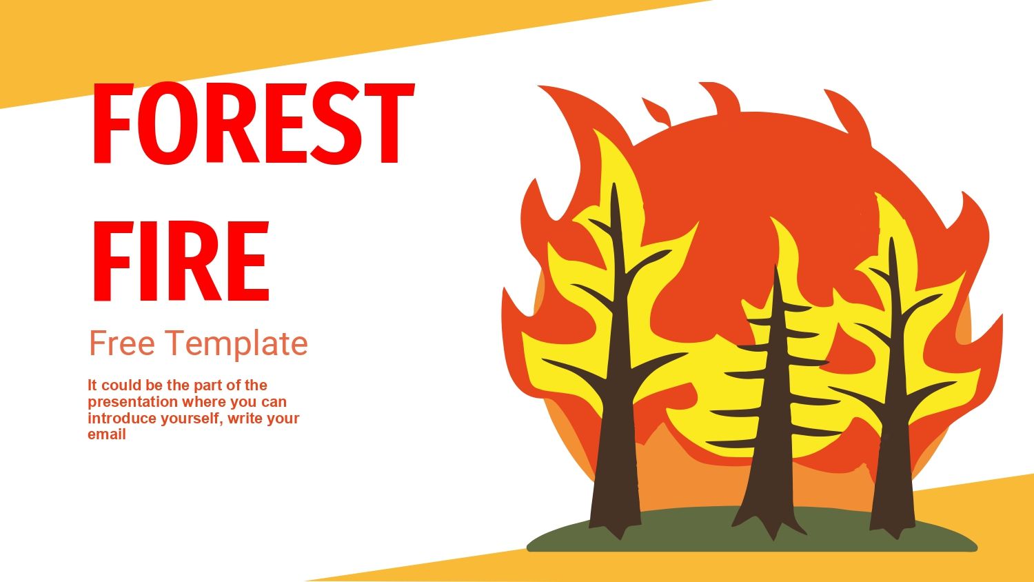 Incendio Forestal Plantilla PowerPoint