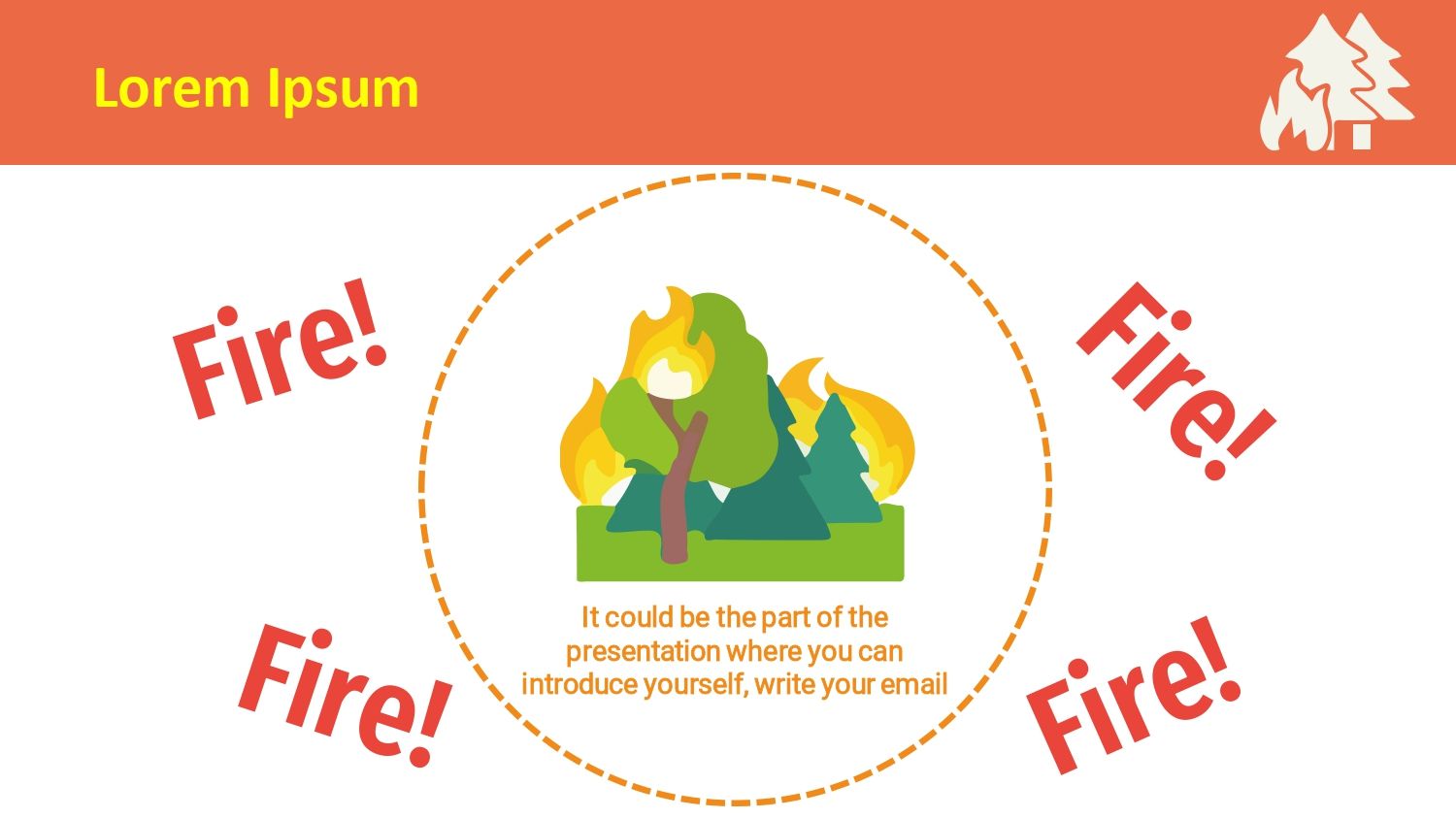 Incendio Forestal Plantilla PowerPoint