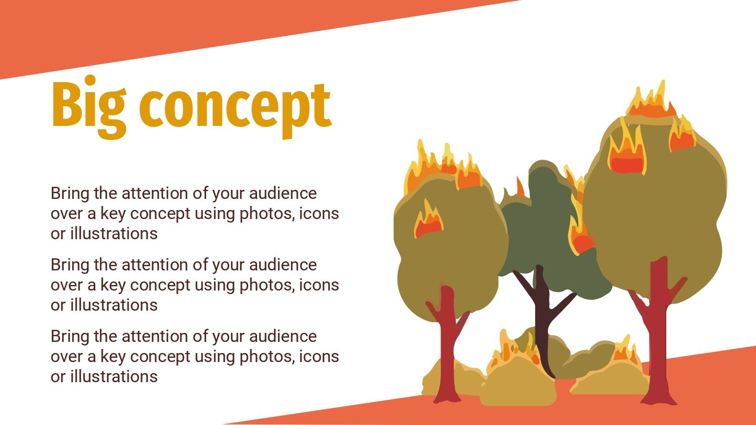 Incendio Forestal Plantilla PowerPoint
